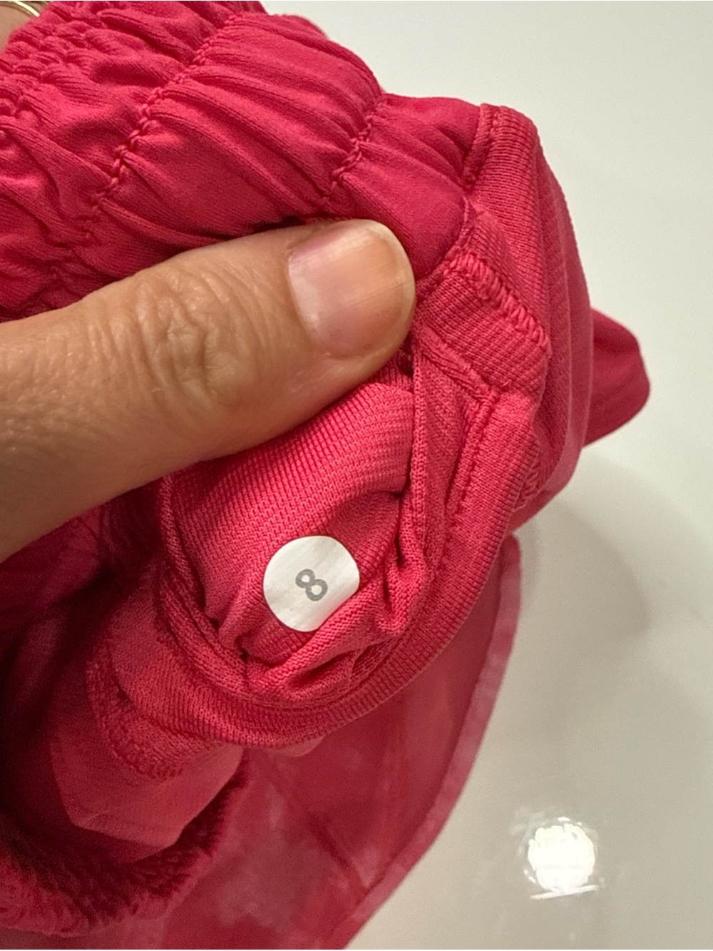 Lululemon Pink Running Shorts Womens 8 Tie Dye Activewear Outdoors A020826 - Picture 3 of 8